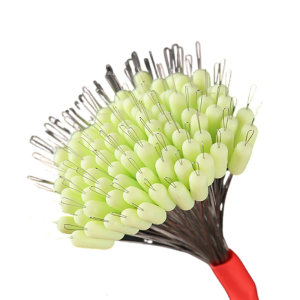 100pcs Float Sinkers Stop Oval Fishing Peg Bobber Stopper Professional Silicone Space Bean Stopper Fishing Accessories