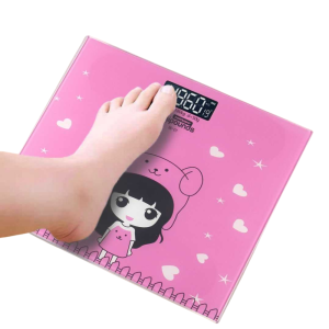 (COD) Timbangan Digital 180 Kg Tuffware SC-01Karakter Lucu dan Unik Display LED Baterai AAA