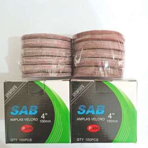 amplas bulat Velcro ampelas tempel 4 inchi 1box isi 100 hamplas tempel