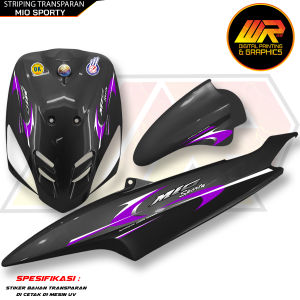 Striping Transparan Motif Lis Simpel Sticker Transparan Bahan Bening Uv