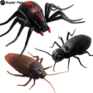 Infrared RC Remote Control Animal Toy Kit for Kids Smart Cockroach Spider Ant Prank Jokes Radio Insect for Boys Gift 1 Piece