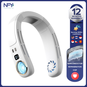 New USB semiconductor cooling neck mounted fan USB charging outdoor sports turbine small fan