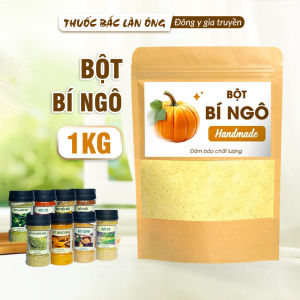 Bột bí ngô sấy lạnh 1kg  bột bí đỏ nguyên chất thơm ngọt - Lãn Ông