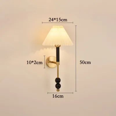 Japanese Style Wabi-Sabi Wall Light Retro Fabric Wall Lamp For Decorating Bedroom/Living Room/Kitchen/Stairs