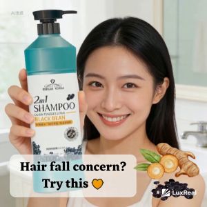 Feelre Korea 2 in 1 Shampoo & Mask 1L-Blackbean/Camellia/Peppermint/Seaweed/Seaweed Mask
