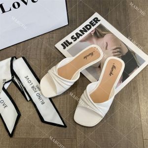 Marche Womens Heels 2025 New Summer Casual Simple One Strap French High Heeled Heels For Women