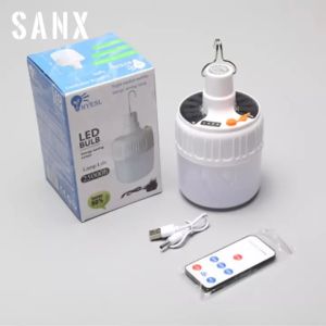 LED Night Market Light Camping Light USB Rechargeable LED Bulb Tent Lamp Emergency Lighting for Outdoor Fishing