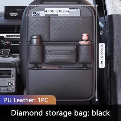 Seemetal túi lưu trữ lưng ghế xe đa túi Túi đựng đồ sau ghế ô tô giá treo backseat túi lưu trữ với ngăn để cốc hộp đựng khăn giấy