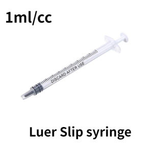 multifunction disposable sterility Luer Lock Luer Slip 1ml/cc 100pcs/box without a needle