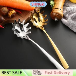 SHNGki Spoon Multifunctional Noodle Spoon Food Strainers Stainless Steel Spaghetti Server Pasta Colander Ladle Noodle Strainer Tool