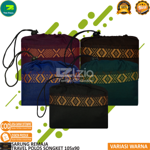 SARUNG TRAVEL ANAK DAN REMAJA TANGGUNG POLOS SONGKET