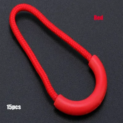 CANGMOTION 5/10/15pcs 9 colors Suitcase Tent Backpack Bags Clip Buckle Zip Puller Replacement Cord Rope Pullers Ends Lock Zips Zipper Pull