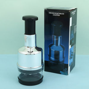 Stainless Steel Manual Garlic Chopper Vegetable Cutter Multifunctional Hand Press Onion Mincer Kitchen Tool