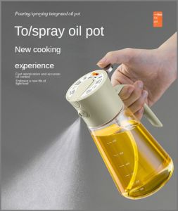 Oil Bottle Lit One Pot for Multiple Uses Oil Sprayer Even Atomization Sealed and Leak-proof