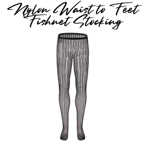 Mens Stocking: Nylon Fishnet Waist to Feet Body Stocking (CMK027)