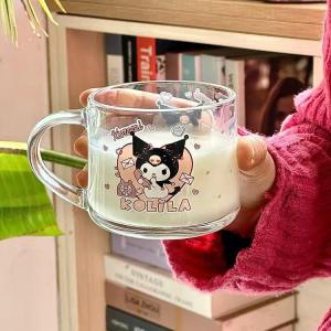 Ly hoạt hình cốc sữa cốc rơm cốc cốc cà phê cốc hoạt hình dễ thương cốc ăn sáng cốc cân