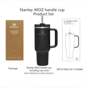 Stanley Tumbler Flask 40oz 32oz OriginaTumbler Hot and Cold Water Bottle With Handle 304Stainless Steel