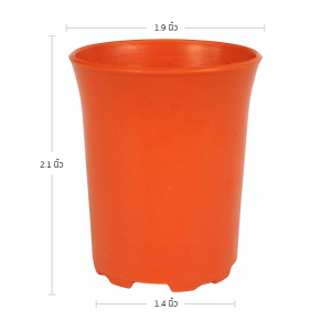 กระถาง กระถางต้นไม้ กระถางพลาสติก เบอร์ 2.5 นิ้ว สีดำ 100 ใบ