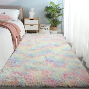 STARS- พร้อมส่ง พรม พรมปูพื้น พรมห้องนั่งเล่น พรมห้องนอน พรมขนยาว หลายสี หลายขนาด ราคาถูกที่สุด!! พรม ขนกันลื่น พรมปูพื้น ปูเสื่อ