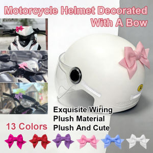 Helmet Accessories/Motorcycle 3D Bow Ears Decor/Quick Release Velcro Sponge/Casual Riding Fashionable Stylish/For Adults Men Women Riders