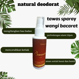 Natural Deodorany Spray/ Tawas Cair penghilang bau badan ketiak Non Alkohol 100ml