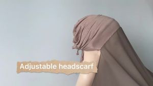 Rayon Adjustable Turban Hat Chiffon Base Hat Womens Thin Breathable Sweat-Absorbing Headscarf Scarf Integrated Head Wrap