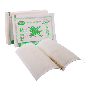 สีเขียว/เวอร์ชั่นใหม่สีแดงสีสุ่ม แผ่นกาวดักแมลงวัน กาวดักแมลงวัน แผ่นกาว ดักแมลง กาวดักแมลง ใช้งานง่าย กาวแน่น กาวเต็มแผ่น มีสารล่อแมลง มัดละ 100แผ่น