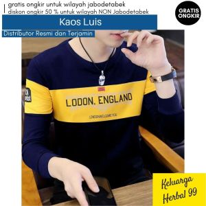 KAOS LUIS - Kaos Luis Lengan Panjang dengan bahan Premium M L XL XXL XXXL