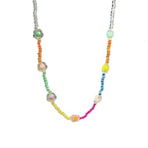 Sweet Star Beaded Necklace 2025 Trendy Design Neckchain Multicolor Layering Hand Chain Wrist Bracelet for Girls