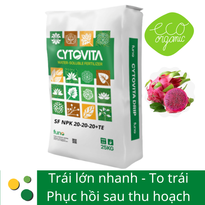 Phân bón tưới nhỏ giọt NPK 20-20-20 +TE túi 5kg