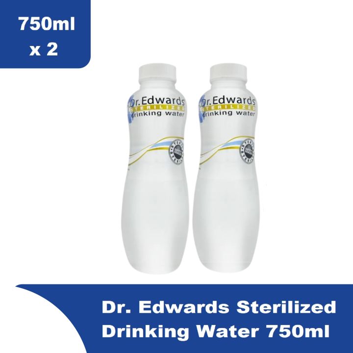 cod Dr. Edwards Sterilized Drinking Water Plain 750ml x 2 | Lazada PH