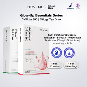 NewLab Bundling Glutacoll 5500 & Teh Detox | Minuman Kolagen Pencerah Kulit | Teh Pelangsing