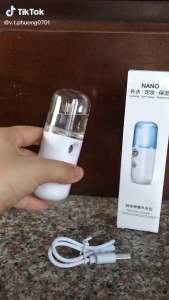 MÁY XÔNG MẶT CẦM TAY Máy xông tinh dầu xịt khoáng cầm tay mini đa năng đa tác dụng