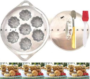 Rosita Cetakan Kue Cubit Bolu Bunga Besar dan Tutup Gratis Sutil Kue