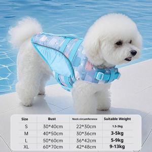 Pet Dog Life Jacket Swimming Suit Summer Small and Medium-sized Dogs Shiba Inu Teddy Playing Water Clothes Puppy