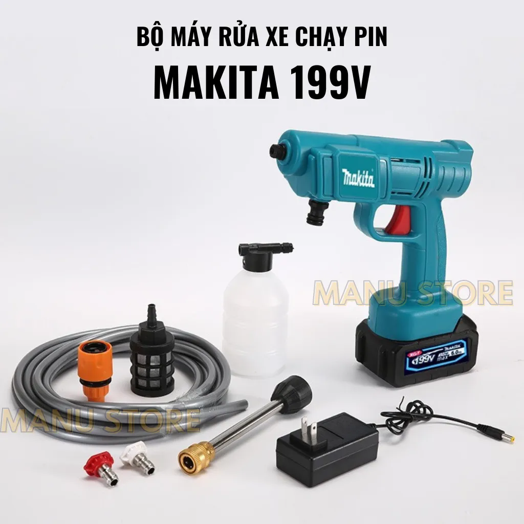 Máy rửa xe mini cầm tay MAKITA 199V