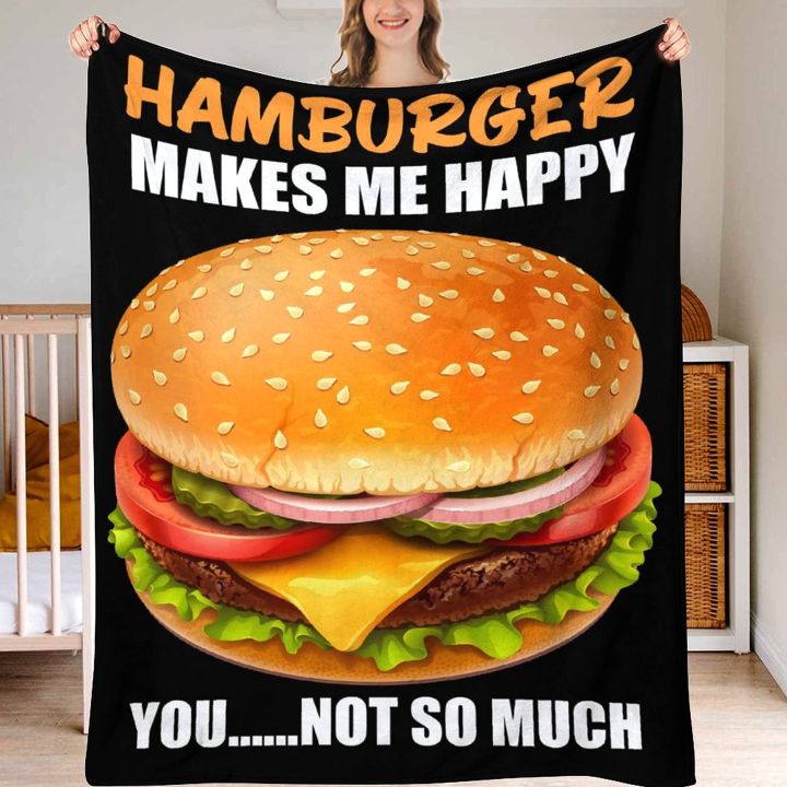 2023 Realistic Beef Noodle Soup Blanket Meat Ramen Hamburger Delicious