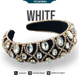 [VELMORRA] Headband Nexus Bando Korea Mewah Kristal Rhinestone Besar Blink Bling