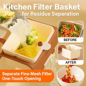 Filter Multi-purpose Separation of Food Residues Fine Mesh Multi-color Available One Click One Buckle