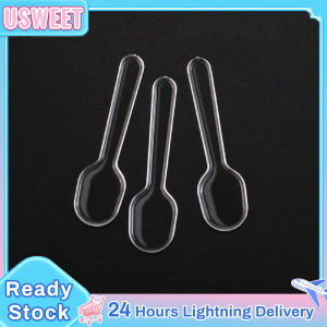 200Pcs/Set Mini Clear Plastic Spoons Disposable Ice Cream Spoon Home Kitchen Tool For Jelly Ice Cream Cake Dessert