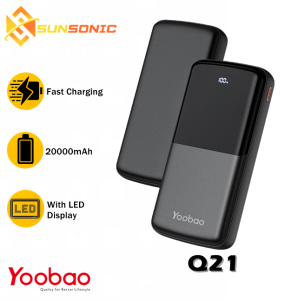 Yoobao Q21 20000mAh Power Bank Compact Size PD20W QC3.0 SCP22.5W Big Capacity Smart Fast Charge