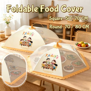 Food Cover Foldable Anti-Insect Anti-fly Breathable Lace Dust Cover Household Leftovers Dish Cover