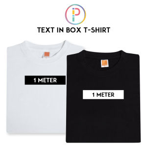 (Adult/Kid) Text in Box T-shirt T Shirt Baju Custom Name/Text Sendiri TeamFamilyCoupleTeamClassmateCompany Valentines Birthday Anniversary Gifts