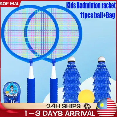 Kids Badminton Racket Original 2-12 Year-old Kids Racket Shuttlecock Outdoor Sports Toys Set 儿童羽毛球拍