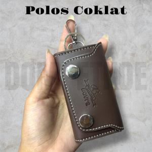 Dompet Gantungan Kunci STNK Kendaraan Mobil dan Motor Model 3 Lipat Logo Bovis Terbaru Unik Lucu Bahan PU Sintetis