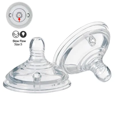 Baby Teats Tommee Tippee Puting Feeding Nipple Kids Caliber Wide Neck Bottle Pacifier Anti Colic Wide Nipples Universal for all Wide-necked Bottle 6CM