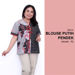 Blouse Big Size Wanita Atasan Batik Lengkap S-M-L-XL-XXL-3L-4L-5L