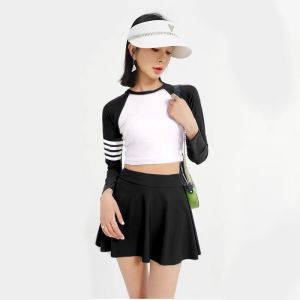 Bộ đồ bơi nữ BKN-20 Quần váy và áo tắm dài tay có mút ngực