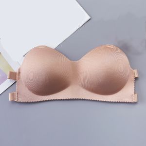 【♡Lovely girls house♡】 Fashion Comfortable Breathable Underwear Women Push up Strapless Invisible Bra for Women Wedding Party