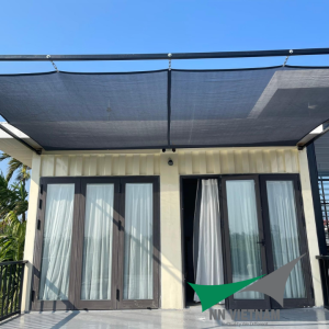 Lưới che nắng 80% Xuất Khẩu Gia Công Theo Yêu Cầu màu đen - 230gsm HÀNG CAO CẤP Che nắng ban công sân vườn - khổ 2mx1m/2mx2m/2mx3m/2mx4m/2mx5m